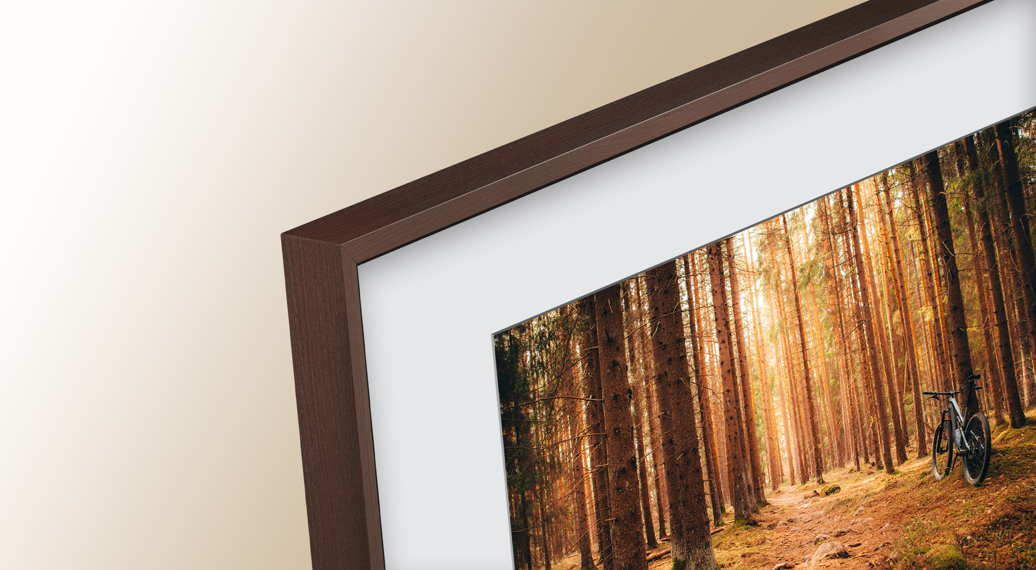 Aluminum alloy frame with beech grain